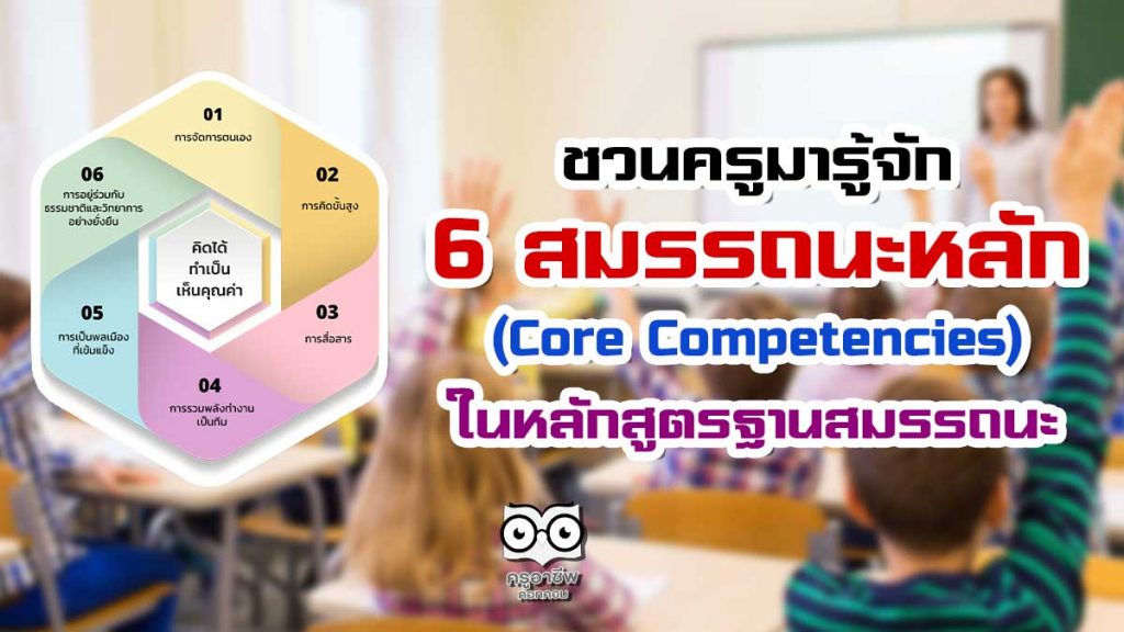 ทำความรู้จัก สมรรถนะหลัก (Core Competencies) 6 ด้าน ในหลักสูตรฐานสมรรถนะ