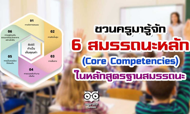 ทำความรู้จัก สมรรถนะหลัก (Core Competencies) 6 ด้าน ในหลักสูตรฐานสมรรถนะ