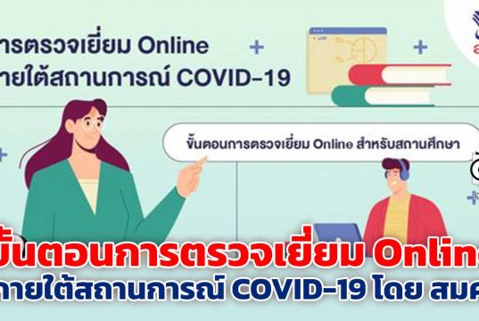 ขั้นตอนการตรวจเยี่ยม Online สำหรับสถานศึกษา ภายใต้สถานการณ์ COVID-19 โดย สมศ.