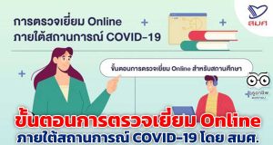 ขั้นตอนการตรวจเยี่ยม Online สำหรับสถานศึกษา ภายใต้สถานการณ์ COVID-19 โดย สมศ.