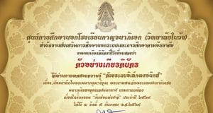 แบบทดสอบความรู้ เนื่องในกิจกรรม “วันพ่อแห่งชาติ” ประจำปี 2564 ผ่านเกณฑ์ 80% รับเกียรติบัตรทางอีเมล โดยศูนย์การศึกษานอกโรงเรียนกาญจนาภิเษก (วิทยาลัยในวัง)