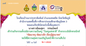 ขอเชิญร่วมกิจกรรม ตั้งปณิธานวันครู ด้วยระบบอิเล็กทรอนิกส์ รับเกียรติบัตร ทางE-Mail โดยโรงเรียนบ้านนาประชาสัมพันธ์