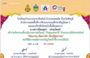 ขอเชิญร่วมกิจกรรม ตั้งปณิธานวันครู ด้วยระบบอิเล็กทรอนิกส์ รับเกียรติบัตร ทางE-Mail โดยโรงเรียนบ้านนาประชาสัมพันธ์