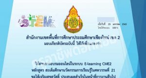 อบรมออนไลน์ หลักสูตร สะเต็มศึกษานวัตกรรมการเรียนรู้ในศตวรรษที่ 21 ผ่านเกณฑ์ 80 % รับเกียรติบัตรทันที โดย สพป.เชียงใหม่ เขต 2