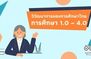 วิวัฒนาการของการศึกษาไทย การศึกษา 1.0 – 4.0 เป็นอย่างไร