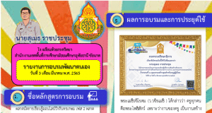 ดาวน์โหลด ไฟล์รายงานการอบรมออนไลน์ ตลาดนัดการเรียนรู้วังจันทรเกษม เฟส 2 แบบหน้าเดียว ไฟล์ PPT แก้ไขได้