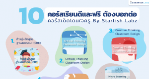 10 คอร์สเด็ด ต้องบอกต่อ แจกแบบจุกๆ รับเกียรติบัตร พร้อมแลกของรางวัลฟรี!! จาก Starfish Labz