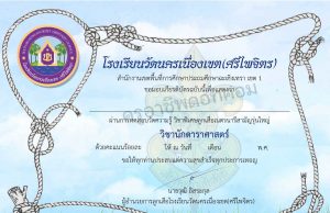 แบบทดสอบออนไลน์ วิชานักดาราศาสตร์ ผ่านเกณฑ์ รับเกียรติบัตรโดย โรงเรียนวัดนครเนื่องเขต(ศรีไพจิตร)