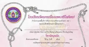 แบบทดสอบออนไลน์ วิชานักบุกเบิก ผ่านเกณฑ์ รับเกียรติบัตรโดย โรงเรียนวัดนครเนื่องเขต(ศรีไพจิตร)