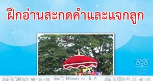 ดาวน์โหลดฟรี แบบฝึกอ่านสะกดคำและแจกลูก โดย สพป.ชัยนาท
