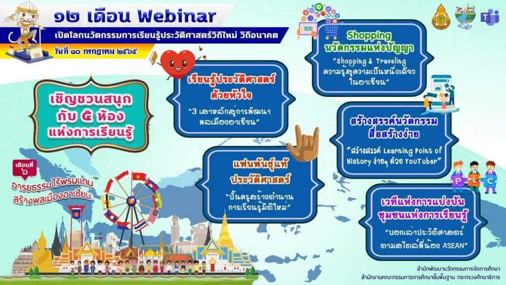 เดือนที่ 6 อารยธรรมไร้พรมแดนร่วมสร้างพลโลก วันที่ 30 กรกฎาคม 2565 เวลา 8.30 น. เป็นต้นไป