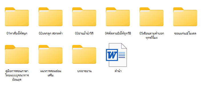 ดาวน์โหลดฟรี แบบฝึกการสอนภาษาไทยด้วยบันได 5 ขั้น doc อ่านออกเขียนได้ 100% โดย สพป.ขอนแก่น เขต 4