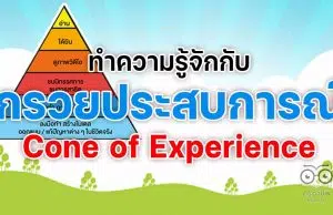 ทำความรู้จักกับกรวยประสบการณ์ Cone of Experience เพื่อปรับการสอนให้เป็น Active Learning!