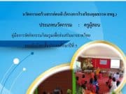 เผยแพร่งานนวัตกรรมสร้างสรรค์คนดี (โครงการโรงเรียนคุณธรรม สพฐ.) คู่มือการจัดกิจกรรมโฮมรูมเพื่อส่งเสริมมารยาทไทย ของนักเรียนชั้นประถมศึกษาปีที่ 5 โรงเรียนแม่หลวงอุปถัมภ์ไทยคีรี สพป.ชร. เขต 4