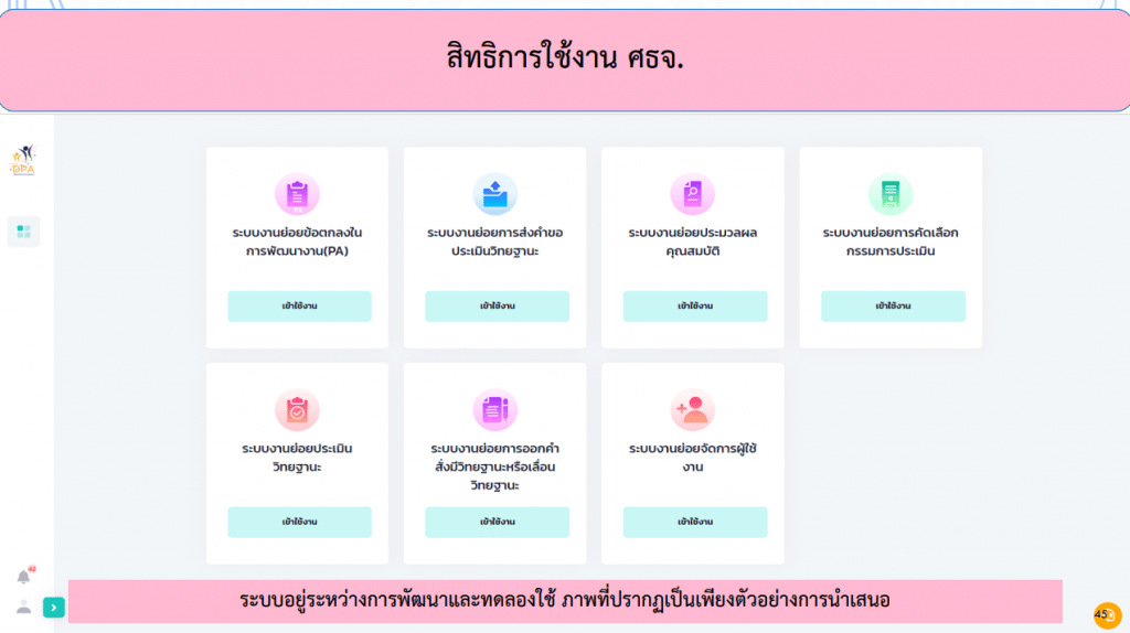 คู่มือการใช้ ตัวอย่างระบบประเมินวิทยฐานะดิจิทัล DPA (Digital Performance Appraisal : DPA) 9