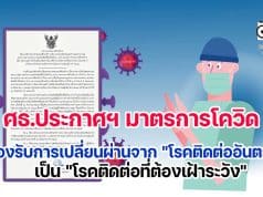 กระทรวงศึกษาธิการ ออกประกาศฯ มาตรการป้องกันควบคุมสถานการณ์โควิด 19 รองรับการเปลี่ยนผ่านจาก "โรคติดต่ออันตราย" เป็น "โรคติดต่อที่ต้องเฝ้าระวัง"