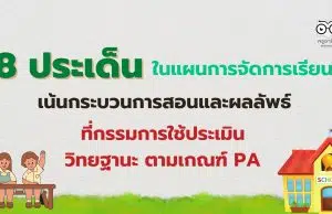 เช็คด่วน!! 8 ประเด็นในแผนการจัดการเรียนรู้ กระบวนการสอนและผลลัพธ์ ที่กรรมการใช้ประเมินวิทยฐานะ ตามเกณฑ์ PA