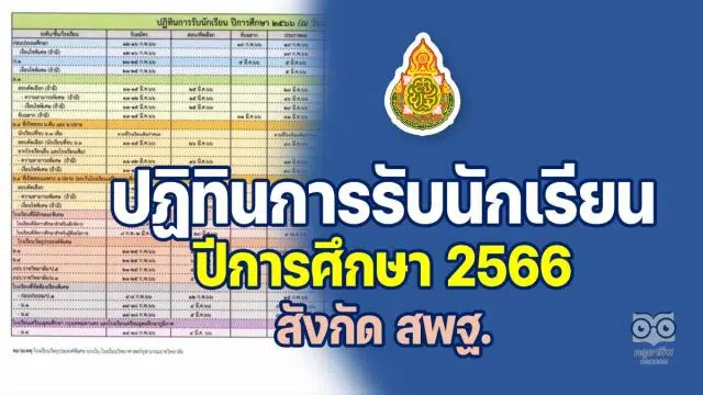 มาแล้ว!! ปฏิทินการรับนักเรียน ประจำปีการศึกษา 2566 สังกัด สพฐ. การรับนักเรียน ปีการศึกษา 2565 สพฐ