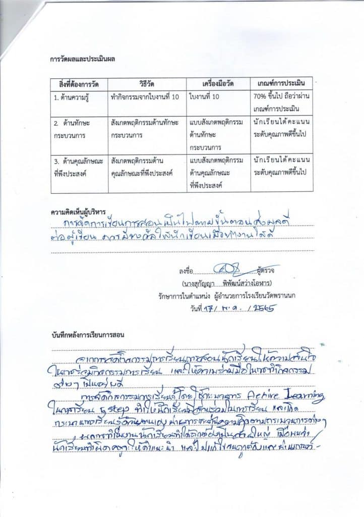 เผยแพร่ ตัวอย่าง แผนการสอนที่เป็นประเด็นท้าทาย ว.PA ยังไม่มีวิทยฐานะ ซึ่งผ่านการตรวจประเมินจากคณะกรรมการแล้ว โดยคุณครูปิยะพงษ์ เกิดศิริ