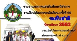 แจกฟรี ไฟล์รายงานผลการแข่งศิลปะหัตถกรรม ระดับชาติ สามารถดาวโหลด ไฟล์เวิร์ด doc แก้ไขได้ พร้อมปก