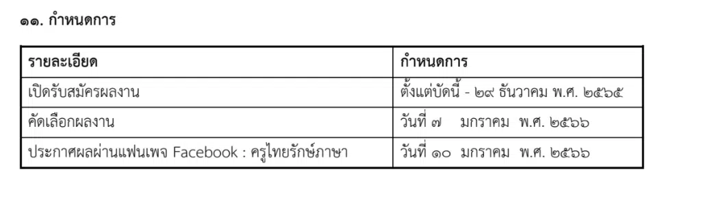 ขอเชิญร่วมการแข่งขันคัดลายมือ ในงาน ครูไทยรักษ์ภาษาครั้งที่ ๑๔ สมัครวันนี้-๒๙ ธันวาคม ๒๕๖๕ ชิงโล่รางวัลจาก รมว.วัฒนธรรม