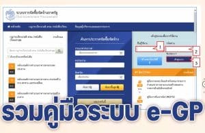 แจกไฟล์ รวมคู่มือระบบ e-GP คู่มือการจัดซื้อจัดจ้างสำหรับหน่วยงานภาครัฐ โดย กรมบัญชีกลาง