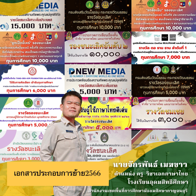 แจกไฟล์ เอกสารประกอบการย้าย 2566 ไฟล์เวิร์ด แก้ไขได้ โดยครูจักรพันธ์ เมฆขาว โรงเรียนอุดมสิทธิศึกษา สพม.กาญจนบุรี