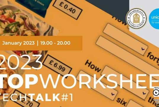 ขอเชิญอบรมออนไลน์ฟรี เรื่อง Top worksheet วันที่ 11 มกราคม 2566 รับเกียรติบัตรออนไลน์ โดยศึกษาธิการภาค 15 และองค์การยูนิเซฟ ประเทศไทย