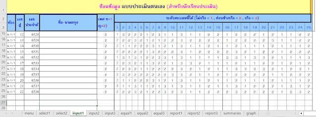 แจกไฟล์ โปรแกรมระบบดูแลช่วยเหลือนักเรียน (SDQ) พร้อมแปลผลอัตโนมัติ