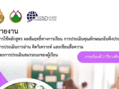 แจกไฟล์ ตัวอย่าง รายงานการใช้หลักสูตร สรุปผลสัมฤทธิ์ทางการเรียน การประเมินคุณลักษณะอันพึงประสงค์ อ่าน คิดวิเคราะห์ และเขียน และการประเมินสมรรถนะผู้เรียน