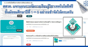 ดาวน์โหลดฟรี แผนการจัดการเรียนรู้วิชาเทคโนโลยี ชั้นมัธยมศึกษาปีที่ 1 - 5 โดย สสวท.