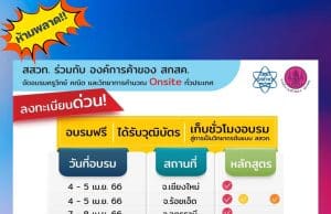 สสวท. ร่วมกับองค์การค้าของ สกสค. จัดอบรมครูวิทย์-คณิต-วิทยาการคำนวณ อบรมฟรี ได้รับวุฒิบัตร เก็บชั่วโมงอบรมได้