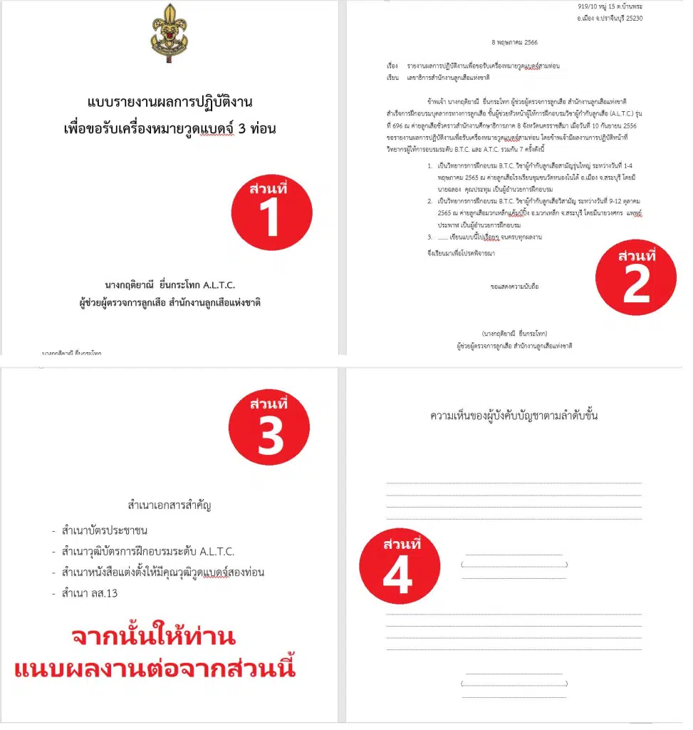 แนะนำวิธีการทำผลงานเพื่อขอรับเครื่องหมายวูดแบดจ์ 3 ท่อน และ 4 ท่อน อย่างละเอียด โดย ครูชาญ กลุ่ม Facebook ลูกเสือ