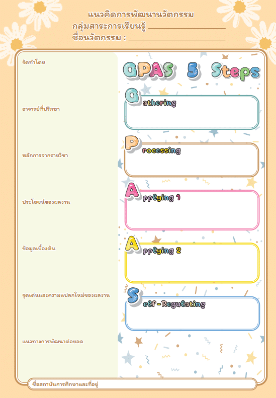 พว.ร่วมกับ 8 มหาวิทยาลัยชั้นนำ เปิดรับสมัครผลงานนวัตกรรม GPAS 5 Steps สำหรับเยาวชนผู้นำการเปลี่ยนแปลง ตั้งแต่วันนี้ - 31 กรกฎาคม 2566 รับโล่รางวัลและเงินรางวัล