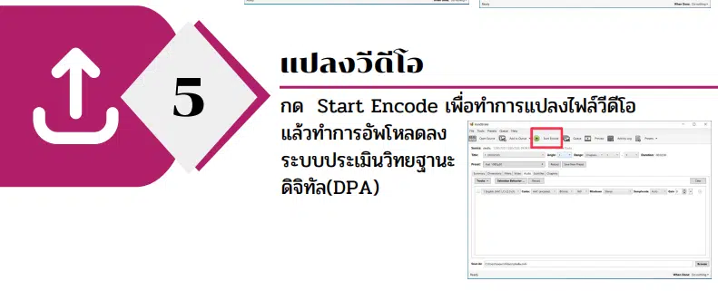 แนะนำโปรแกรม Handbrake แปลงวีดีโอสำหรับระบบประเมินวิทยฐานะดิจิทัล(DPA)