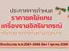 ราชกิจจานุเบกษา ประกาศการกำหนดราคาชดใช้แทนเครื่องราชอิสริยาภรณ์ที่ไม่สามารถส่งคืนตามกฎหมาย ปีงบประมาณ พ.ศ.2567-2569 มีผล 1 ตุลาคม 2566