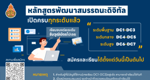 เปิดแล้ว ลิงก์สมัครอบรมโครงการพัฒนาสมรรถนะดิจิทัล ระดับกลาง DC4-DC7 ปี 2566 สำหรับครูสังกัด สพฐ.