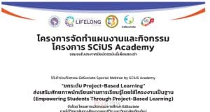 ตอบแบบสอบถามประเมินความพึงพอใจ หัวข้อ ยกระดับ Project-Based Learning รับเกียรติบัตร โดยวิทยาลัยการศึกษาตลอดชีวิต มหาวิทยาลัยเชียงใหม่