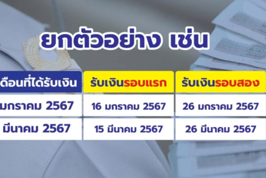 กาง "ปฏิทินเงินเดือนข้าราชการปี 67" พร้อมเปิดเงื่อนไขให้แจ้งหากต้องการรับ 2 รอบ