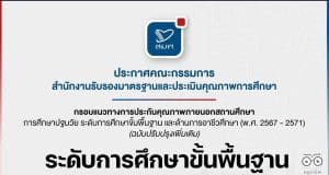 กรอบแนวทางการประกันคุณภาพภายนอกสถานศึกษา ระดับการศึกษาขั้นพื้นฐาน ฉบับลงวันที่ 28 เมษายน พ.ศ. 2566