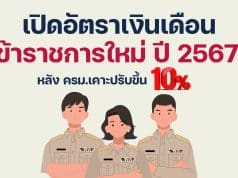 เปิดอัตราเงินเดือนข้าราชการใหม่ ปี 2567 หลัง ครม.เคาะปรับขึ้น 10%