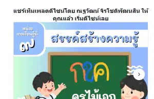แจกไฟล์แม่แบบ ปกแผนการจัดการเรียนรู้ แก้ไขได้ด้วย Canva ดาวน์โหลดฟรี