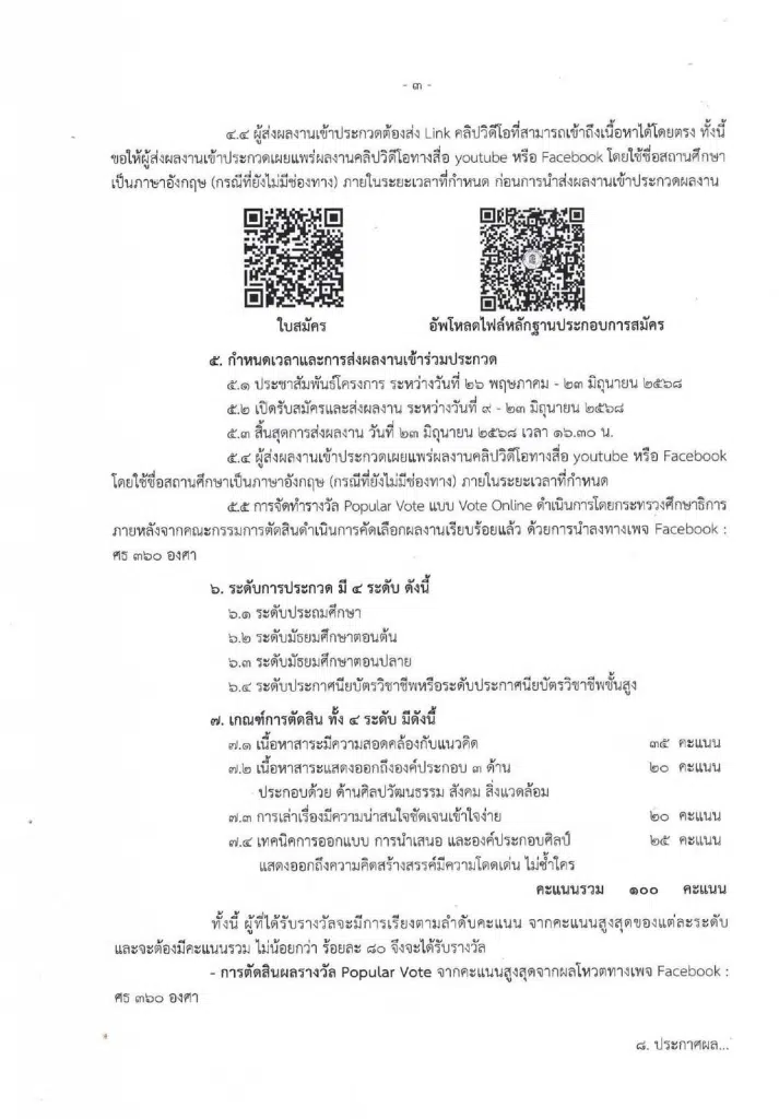 เชิญชวนส่งผลงานเข้าประกวดสื่อสร้างสรรค์คนรุ่นใหม่ สืบสานพิธีไหว้ครู ประจำปี พ.ศ. ๒๕๖๘ 4