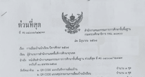 ด่วนที่สุด การเยี่ยมบ้านนักเรียน ปีการศึกษา 2568 ดาวน์โหลดแบบบันทึกการเยี่ยมบ้าน ปีการศึกษา 2568 หนังสือ สพฐ. ที่ ศธ 04001/ว 4410 ลว. 16 มิถุนายน 2568 แจ้ง สพท. ทุกแห่ง