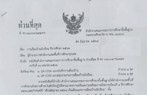 ด่วนที่สุด การเยี่ยมบ้านนักเรียน ปีการศึกษา 2568 ดาวน์โหลดแบบบันทึกการเยี่ยมบ้าน ปีการศึกษา 2568 หนังสือ สพฐ. ที่ ศธ 04001/ว 4410 ลว. 16 มิถุนายน 2568 แจ้ง สพท. ทุกแห่ง