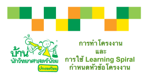 ดาวน์โหลดเอกสาร การทำโครงงานและการใช้ Learning Spiral กำหนดหัวข้อโครงงาน โครงการบ้านนักวิทยาศาสตร์น้อยประเทศไทย