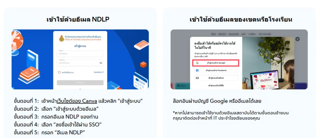 ดาวน์โหลดไฟล์ คู่มือการใช้งาน Canva สำหรับครูและนักเรียน สำนักงานคณะกรรมการการศึกษาขั้นพื้นฐาน