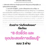ตัวอย่างบันทึกหลังแผน ที่สะท้อน 8 ตัวชี้วัด และจุดประสงค์การเรียนรู้ ที่ใช้ยื่น คศ.2 แบบ 3 ผ่าน โดยเพจสื่อสร้างสรรค์