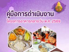 ดาวน์โหลด คู่มือการดำเนินงานโครงการอาหารกลางวัน พ.ศ. 2569 โดย สพฐ.