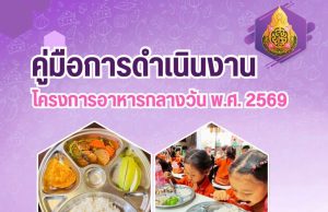 ดาวน์โหลด คู่มือการดำเนินงานโครงการอาหารกลางวัน พ.ศ. 2569 โดย สพฐ.